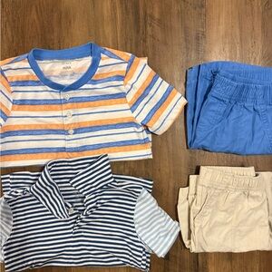 Carter's Blue and Orange Kids Matching Set